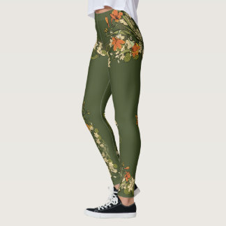 Flower Decor 71A Leggings
