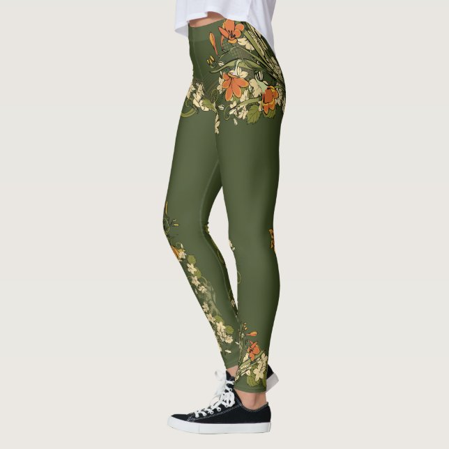 Flower Decor 71A Leggings (Left)