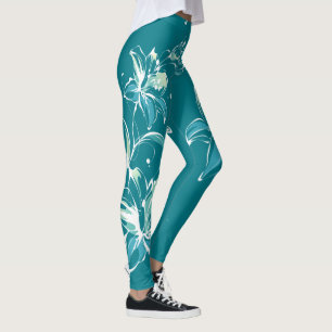 Flower Decor 9A Leggings