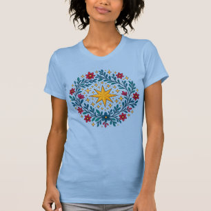 Flower Decor Women's Bella+Canvas Slim Fit T-Shirt