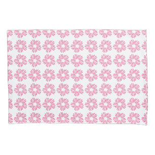 Flower Decorative Pink Red Seamless Pattern Pillowcase