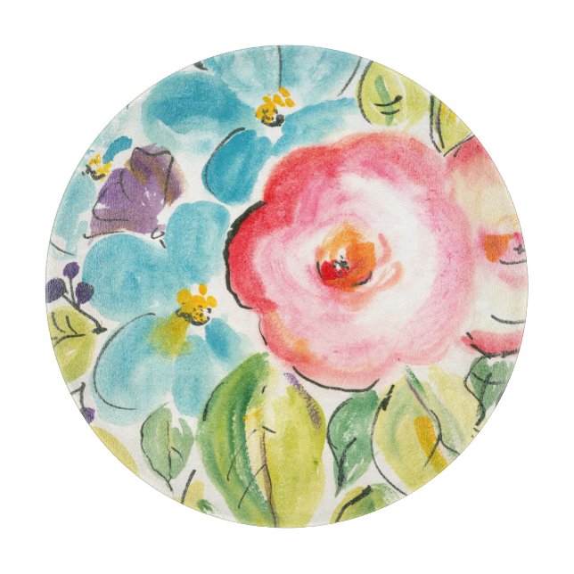 Flower Delight II Cutting Board (Front)