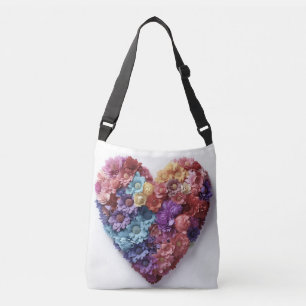 Flower design crossbody bag
