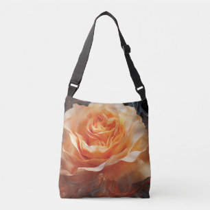 Flower design crossbody bag
