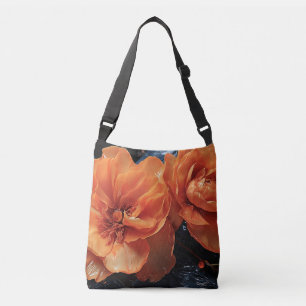 Flower design crossbody bag