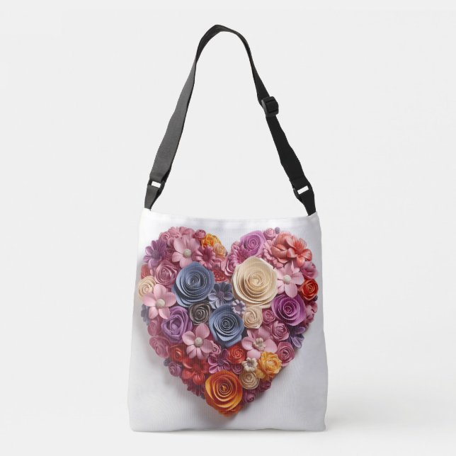 Flower design crossbody bag (Back)