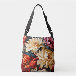 Flower design crossbody bag