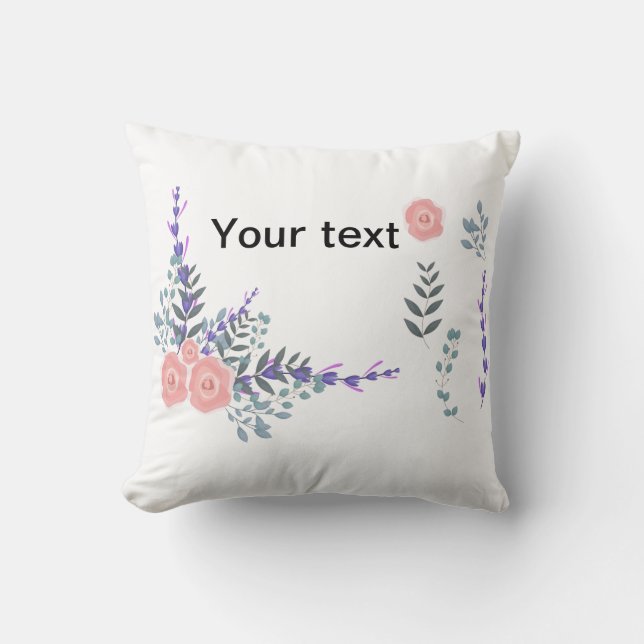 Flower design  cushion (Front)