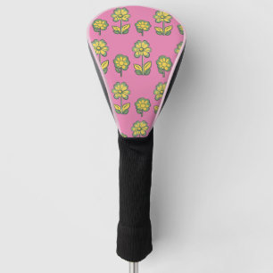 Flower Design Golf Head Cover