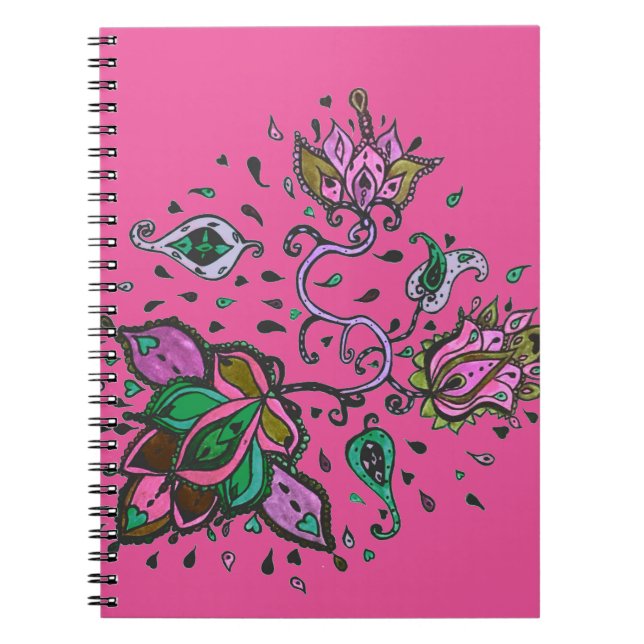 Flower design notebook (Front)
