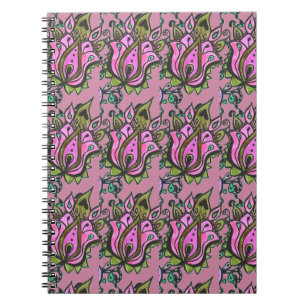 Flower design notebook