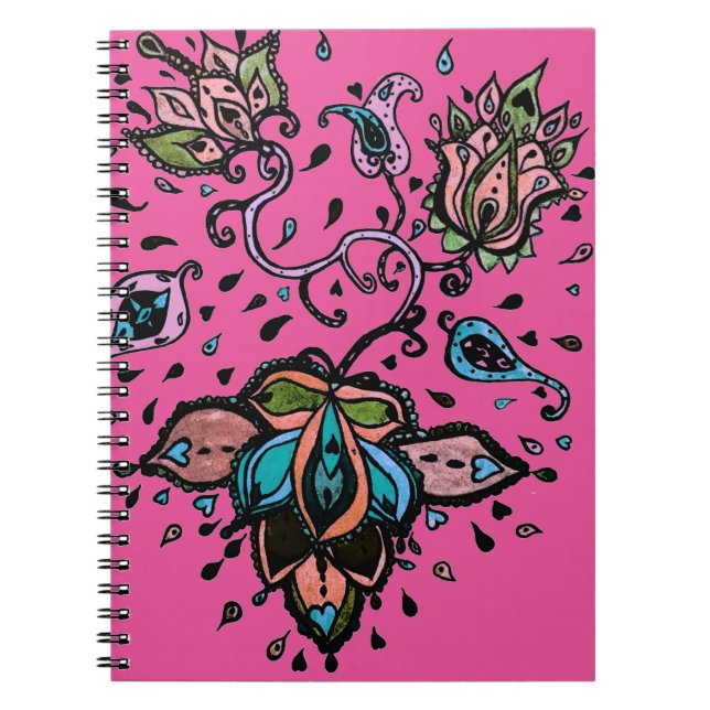 Flower design notebook (Front)