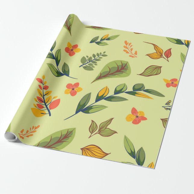Flower Design Series 3 Wrapping Paper (Unrolled)