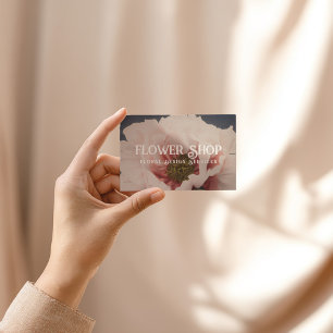 Flower design shop business card