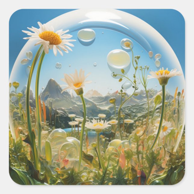 Flower Design sticker (Front)