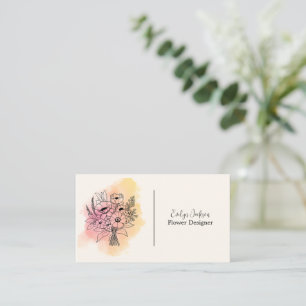 Flower Designer/Flower Shop/Florist Business Card