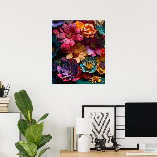 Flower Designs Poster (Home Office)