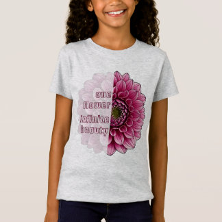 Flower_dgn.no.1- by Maaya_Prints, Girls' Heather T-Shirt