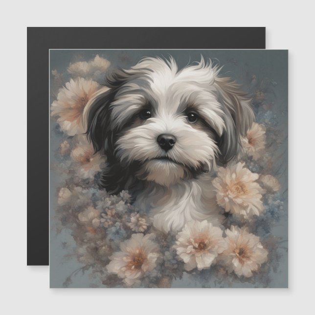 Flower Dog Breed Portraits 6 (Front/Back)