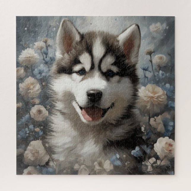 Flower Dog Breed Portraits 7 Jigsaw Puzzle (Vertical)