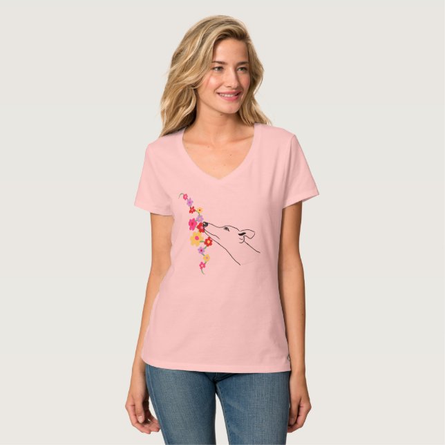 Flower dog T-Shirt (Front Full)