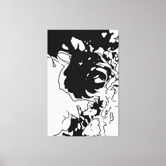 Flower Doodle Canvas Print (Front)
