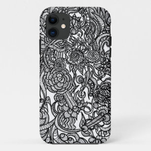 Flower Doodle Case-Mate iPhone Case