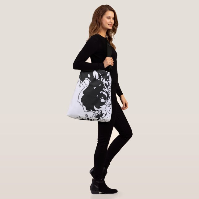 Flower Doodle Crossbody Bag (On Model)