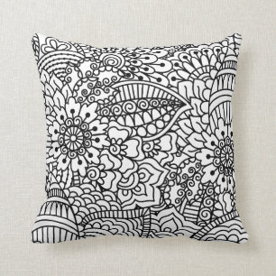 Flower Doodle Cushion