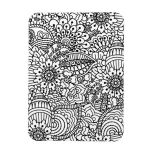 Flower Doodle Magnet