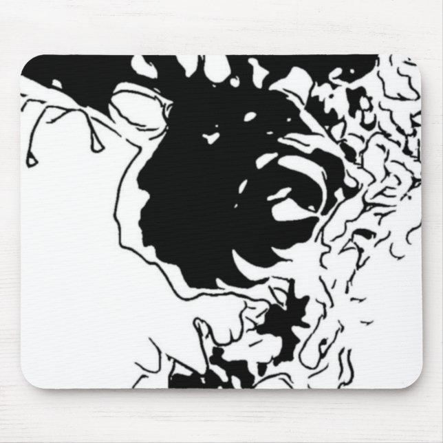 Flower Doodle Mouse Pad (Front)