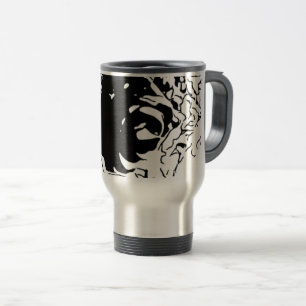 Flower Doodle Travel Mug