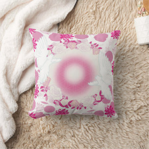 flower dove cushion