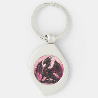 Flower Dragon | Botanical Fantasy Dragon Key Ring