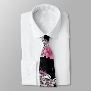 Flower Dragon Necktie