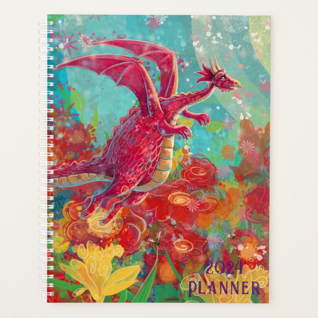 Flower Dragon Planner (Front)