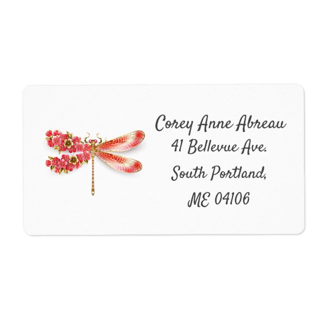 Flower dragonfly with jewellery sakura (Front)