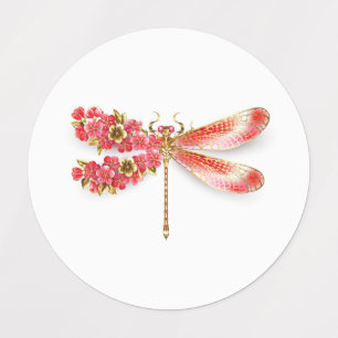 Flower dragonfly with jewellery sakura