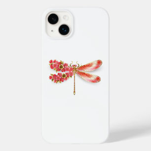 Flower dragonfly with jewellery sakura Case-Mate iPhone 14 plus case