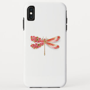 Flower dragonfly with jewellery sakura Case-Mate iPhone case