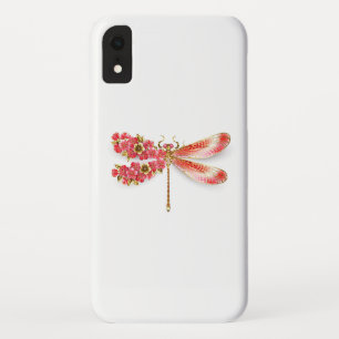 Flower dragonfly with jewellery sakura Case-Mate iPhone case