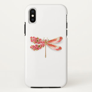 Flower dragonfly with jewellery sakura Case-Mate iPhone case