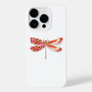 Flower dragonfly with jewellery sakura Case-Mate iPhone 14 pro case