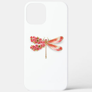 Flower dragonfly with jewellery sakura iPhone 12 pro max case