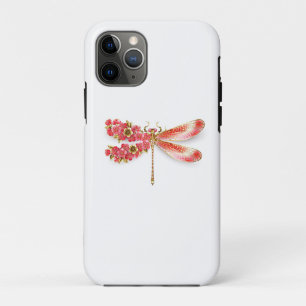 Flower dragonfly with jewellery sakura Case-Mate iPhone case