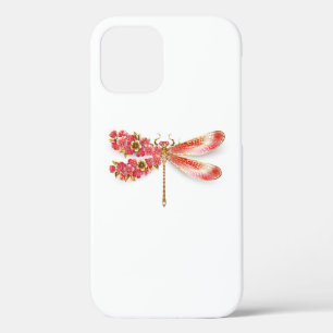 Flower dragonfly with jewellery sakura iPhone 12 pro case