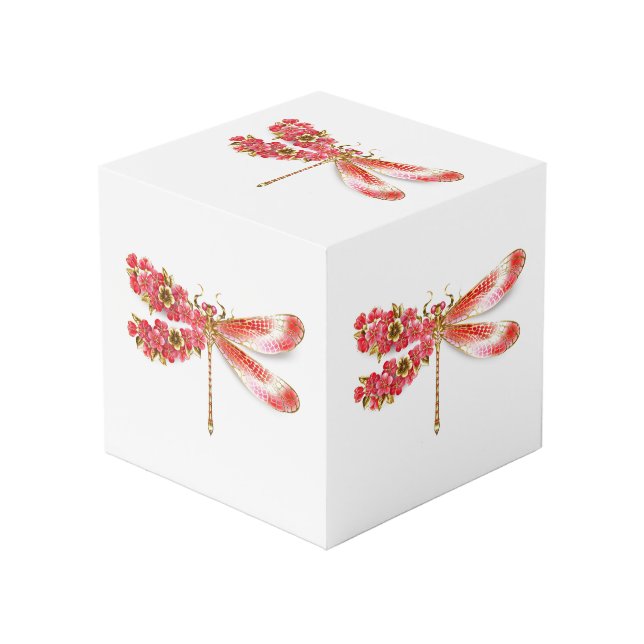 Flower dragonfly with jewellery sakura cube (Front Angled)