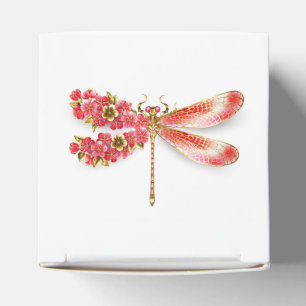 Flower dragonfly with jewellery sakura favour box
