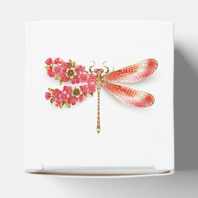 Flower dragonfly with jewellery sakura favour box (Top)