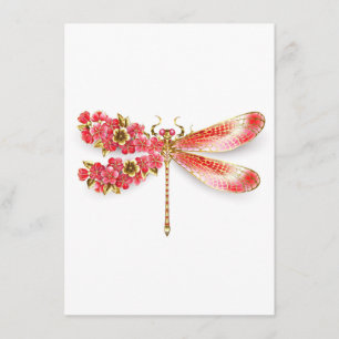 Flower dragonfly with jewellery sakura menu